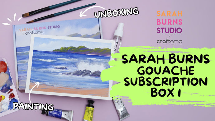 Unboxing Sarah Burns X Craftamo Gouache Subscription Box 1