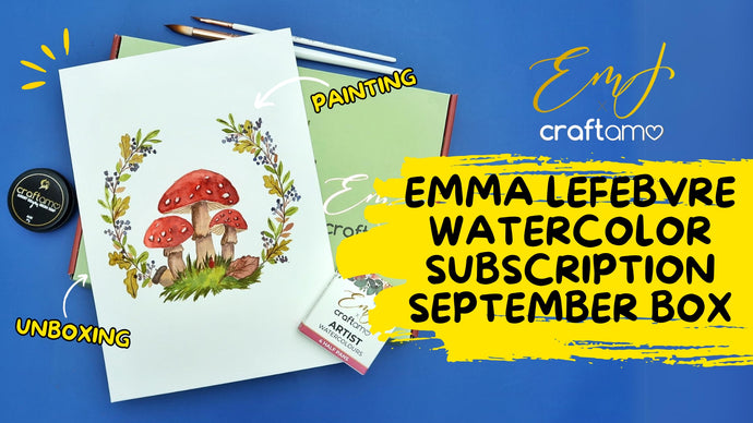 Unboxing Emma Lefebvre X Craftamo Watercolour September Subscription Box